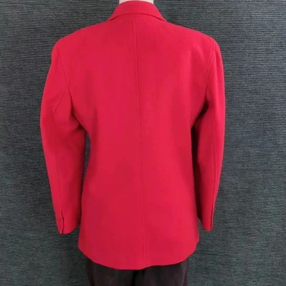 Vintage Lizwear Petites  Red Wool Blend Jacket - Picture 4 of 9